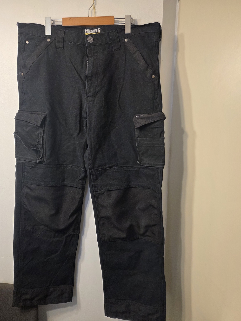 Holmes Black Men's Cargo Utility Pants